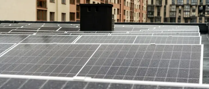 Rainwater Cleaning Solar Panels