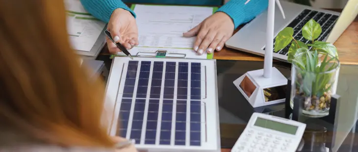 Solar panel installation in Gujarat